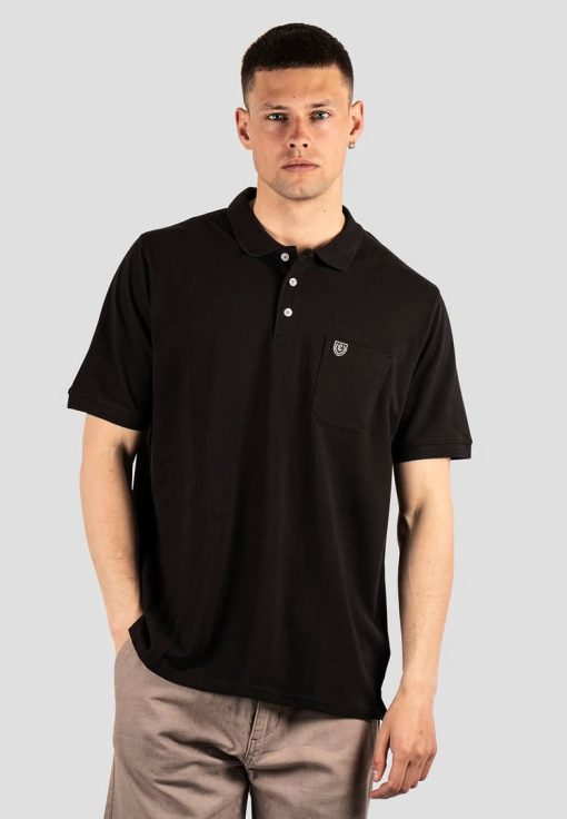 Μπλούζα Polo με τσέπη Pre End Black