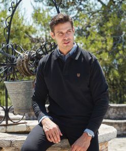 Μπλούζα Polo VISCONTI Μαύρη | 2790-5