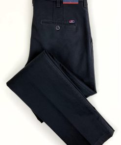 Παντελόνι χειμωνιάτικο Slim-Fit New Company Μαύρο