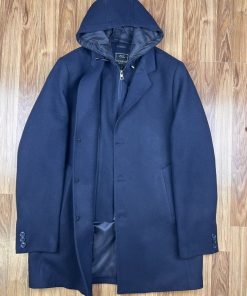 Παλτό με κουκούλα Massimo Μπλε